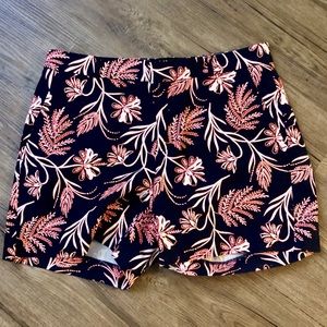 Banana Republic Navy Floral Print Shorts EUC